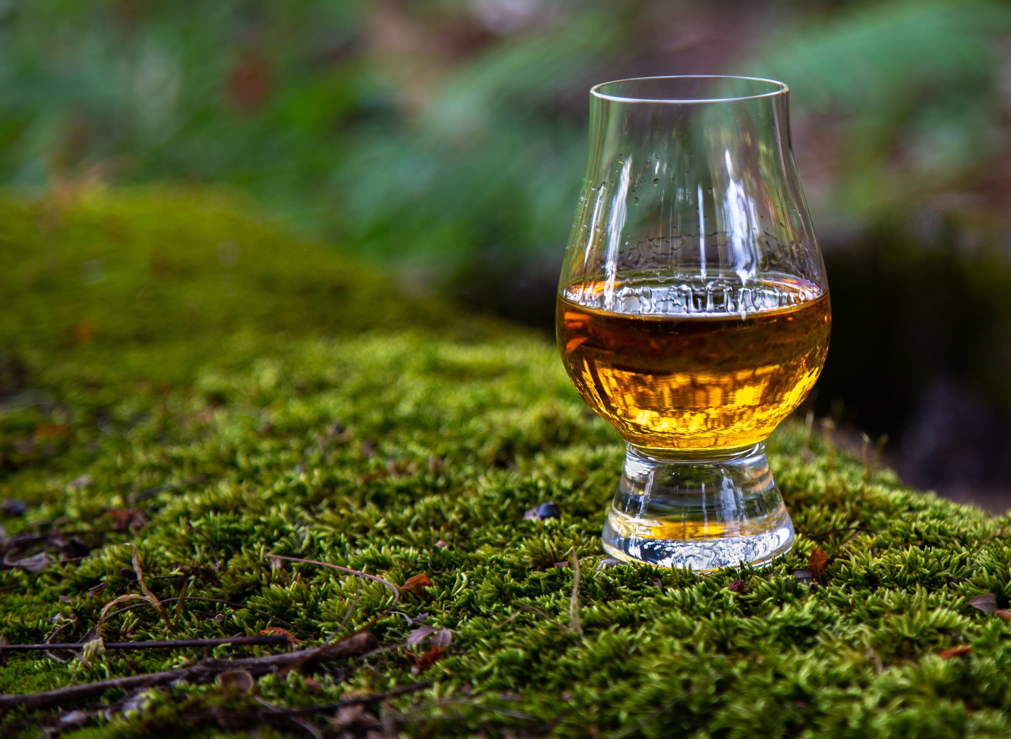 Glass of Irish Whiskey in a Glencarin Glass | Blind Pig Drinking Co.