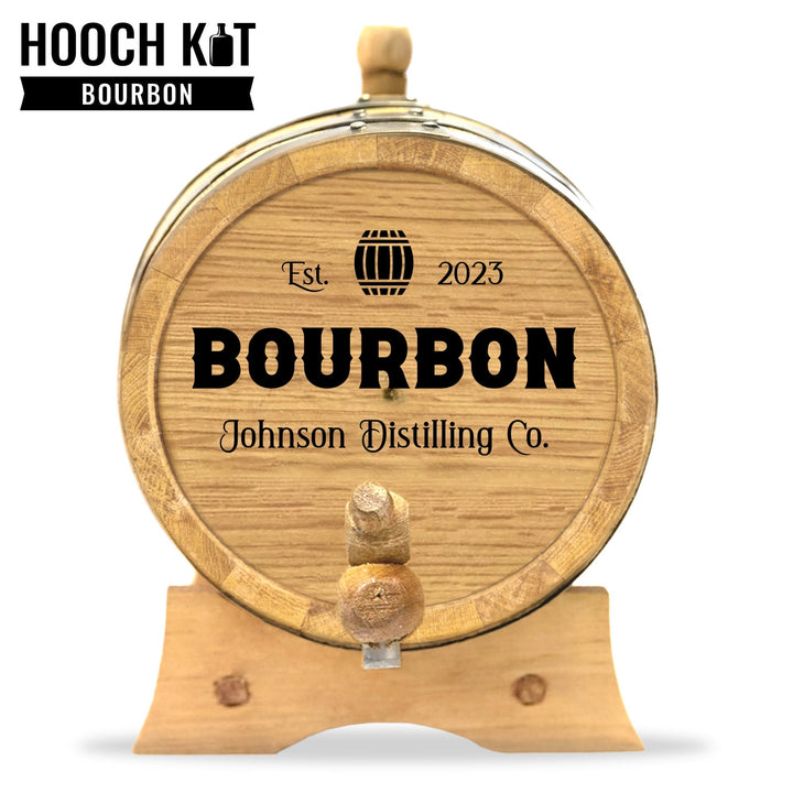 Bourbon Making Kit | Personalized Small Oak Bourbon Barrel - Blind Pig Drinking Co.