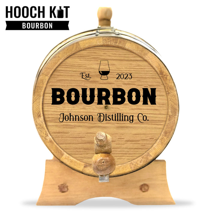 Bourbon Making Kit | Personalized Small Oak Bourbon Barrel - Blind Pig Drinking Co.