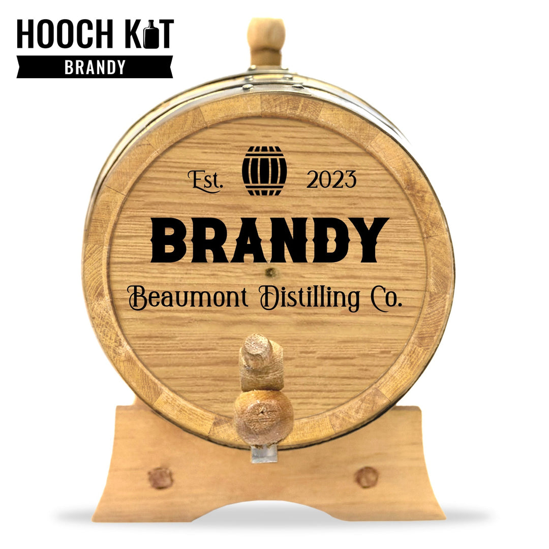 Brandy Making Kit | Personalized Small Oak Brandy Barrel - Blind Pig Drinking Co.