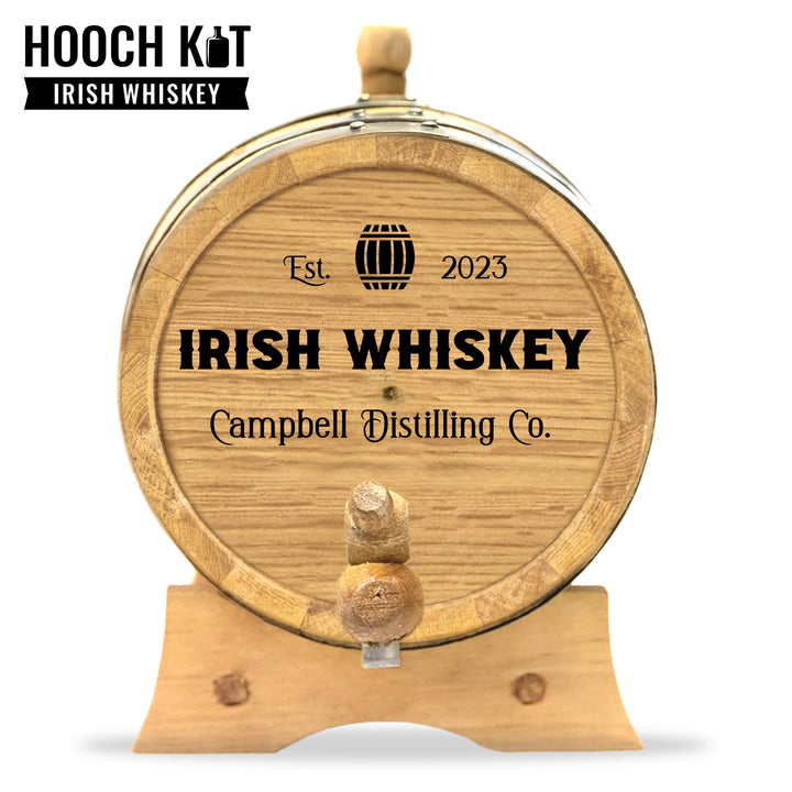 Personalized Irish Whiskey Barrel + Irish Whiskey Making Kit | The Home Distiller's Choice for DIY Spirits| Distilling Co. Series - Blind Pig Drinking Co.