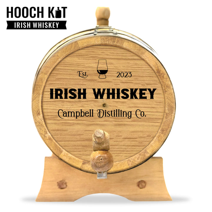 Personalized Irish Whiskey Barrel + Irish Whiskey Making Kit | The Home Distiller's Choice for DIY Spirits| Distilling Co. Series - Blind Pig Drinking Co.