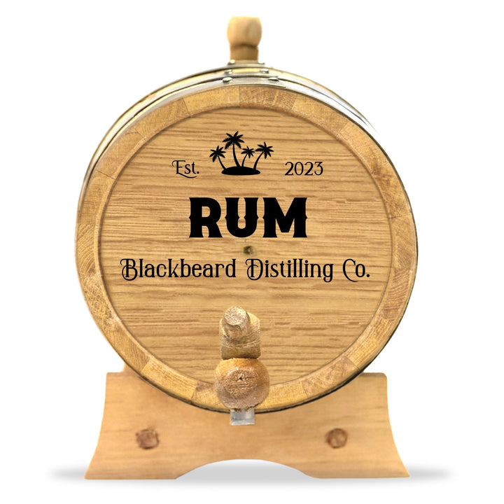 Personalized Rum Barrel for Aging Rum and Spirits | Distilling Co. Series - Blind Pig Drinking Co.