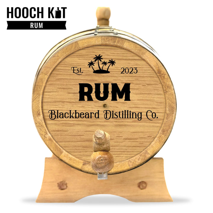 Personalized Rum Barrel + Rum Making Kit | The Home Distiller's Choice for DIY Spirits | Distilling Co. Series - Blind Pig Drinking Co.