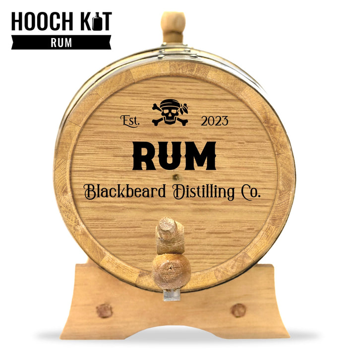 Personalized Rum Barrel + Rum Making Kit | The Home Distiller's Choice for DIY Spirits | Distilling Co. Series - Blind Pig Drinking Co.