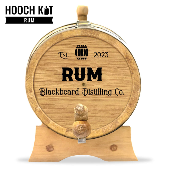 Personalized Rum Barrel + Rum Making Kit | The Home Distiller's Choice for DIY Spirits | Distilling Co. Series - Blind Pig Drinking Co.