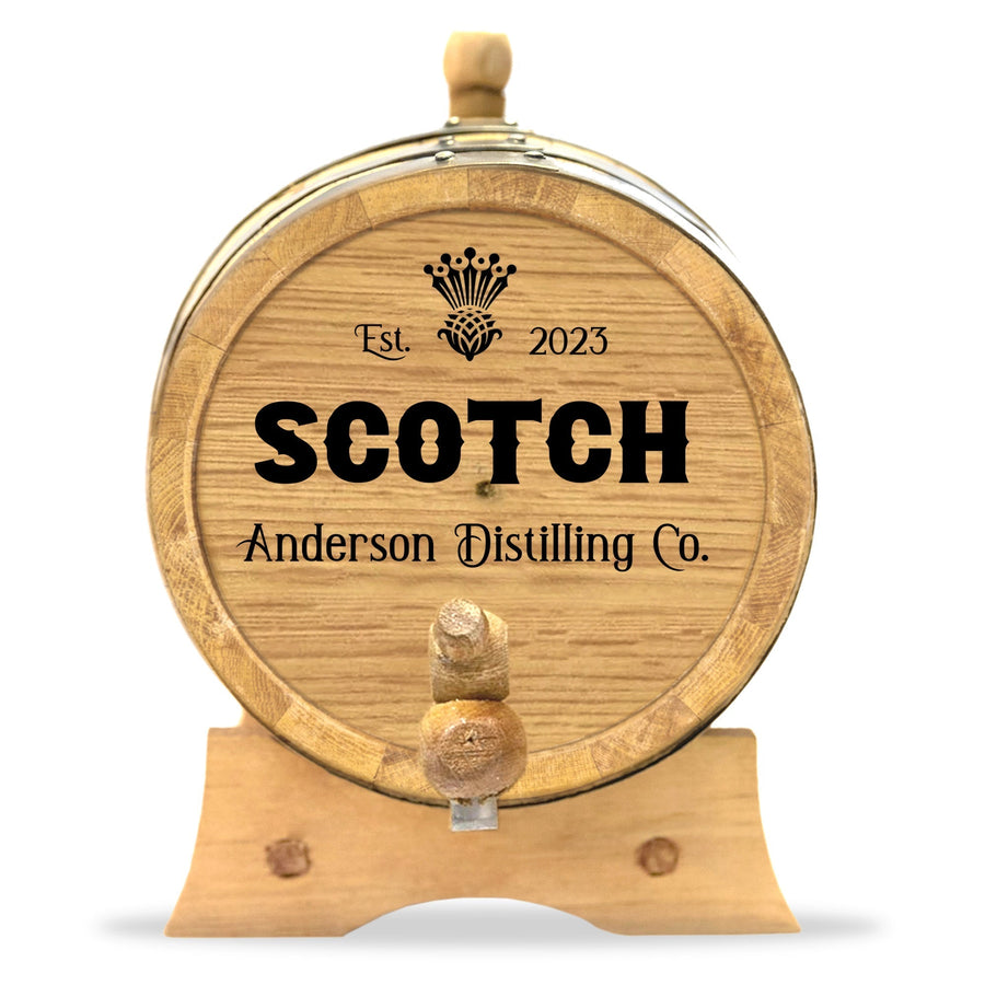 Personalized Scotch Barrel for Aging Scotch and Spirits | Distilling Co. Series - Blind Pig Drinking Co.