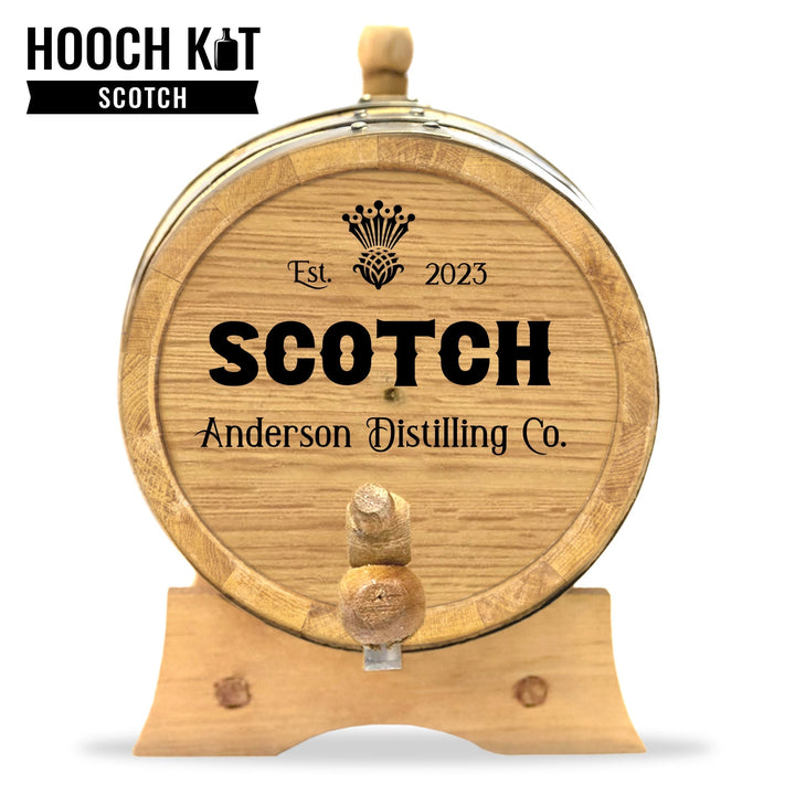 Personalized Scotch Barrel + Scotch Making Kit | The Home Distiller's Choice for DIY Spirits | Distilling Co. Series - Blind Pig Drinking Co.