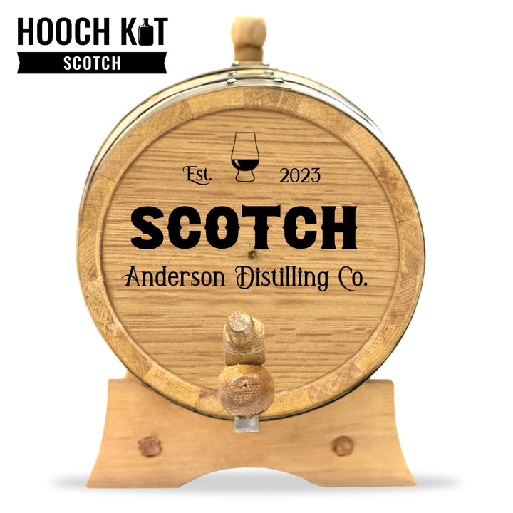 Personalized Scotch Barrel + Scotch Making Kit | The Home Distiller's Choice for DIY Spirits | Distilling Co. Series - Blind Pig Drinking Co.