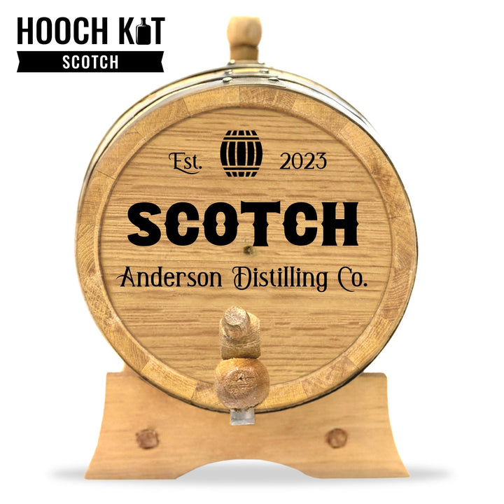 Personalized Scotch Barrel + Scotch Making Kit | The Home Distiller's Choice for DIY Spirits | Distilling Co. Series - Blind Pig Drinking Co.