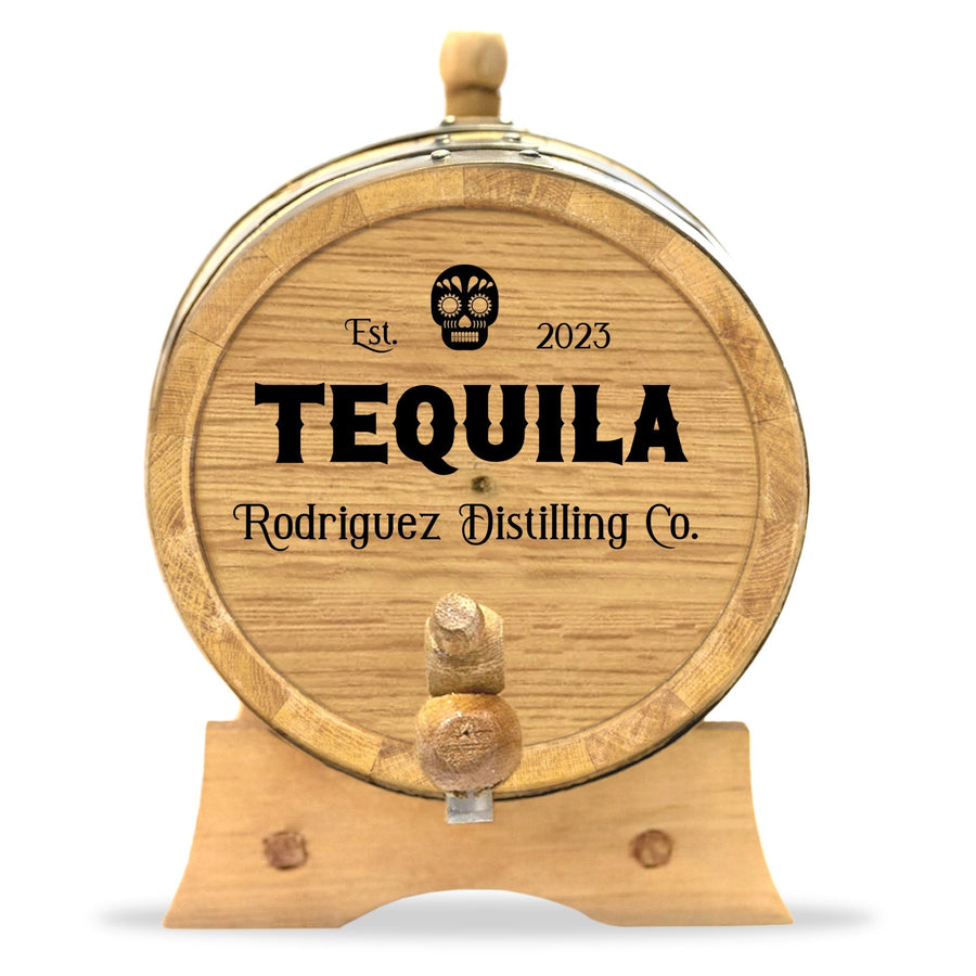 Personalized Tequila Barrel for Aging Tequila and Spirits | Distilling Co. Series - Blind Pig Drinking Co.