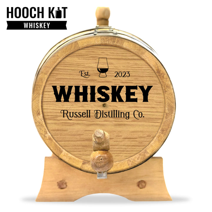 Personalized Whiskey Barrel + Whiskey Making Kit | The Home Distiller's Choice for DIY Spirits | Distilling Co. Series - Blind Pig Drinking Co.